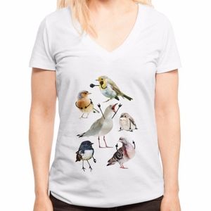 Threadless Women's Deep V-Neck T-shirt XXL - NEW